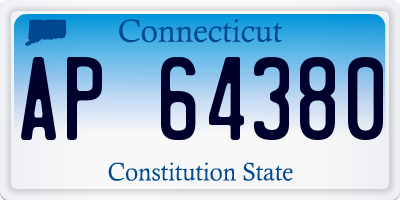CT license plate AP64380