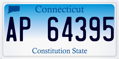 CT license plate AP64395