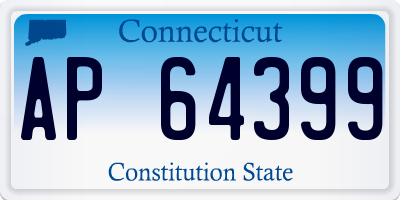 CT license plate AP64399