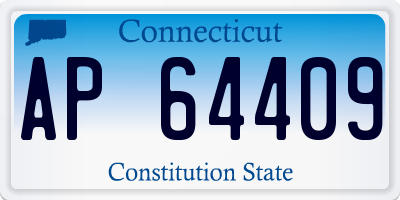 CT license plate AP64409