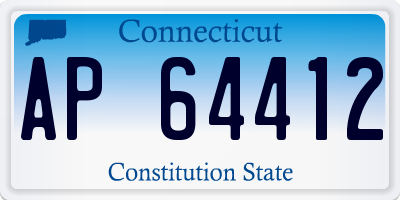 CT license plate AP64412