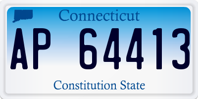 CT license plate AP64413