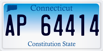 CT license plate AP64414
