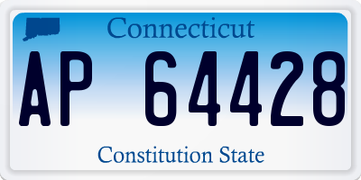 CT license plate AP64428