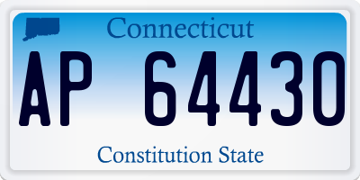 CT license plate AP64430