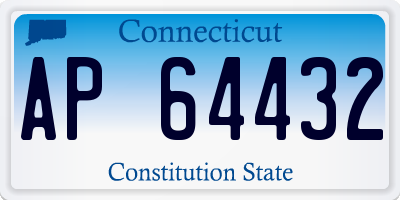 CT license plate AP64432