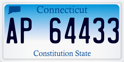 CT license plate AP64433