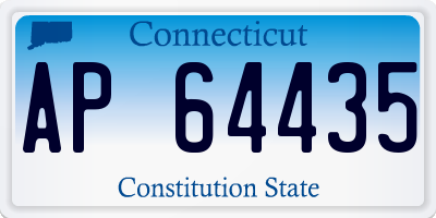 CT license plate AP64435