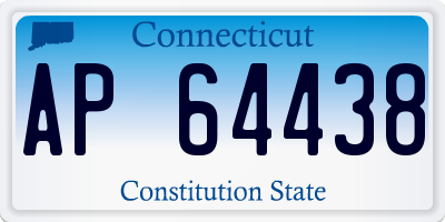 CT license plate AP64438