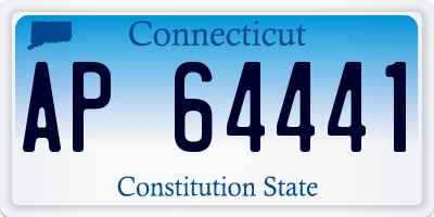 CT license plate AP64441