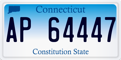 CT license plate AP64447