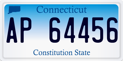 CT license plate AP64456
