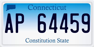CT license plate AP64459
