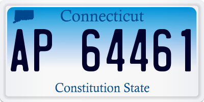 CT license plate AP64461