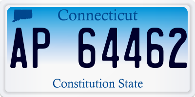 CT license plate AP64462