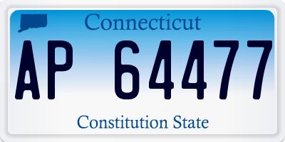 CT license plate AP64477
