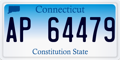 CT license plate AP64479