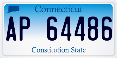 CT license plate AP64486