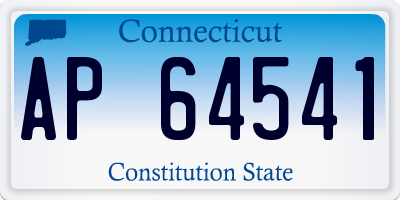 CT license plate AP64541