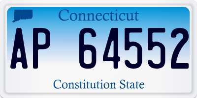 CT license plate AP64552