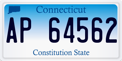 CT license plate AP64562