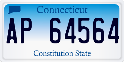 CT license plate AP64564