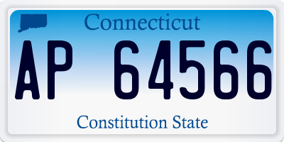 CT license plate AP64566