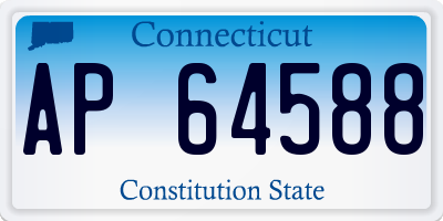 CT license plate AP64588
