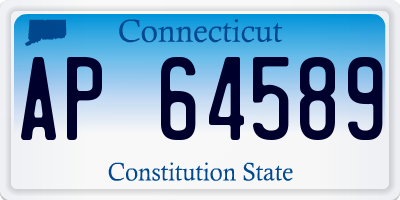 CT license plate AP64589