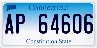 CT license plate AP64606