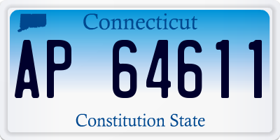 CT license plate AP64611
