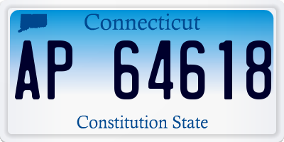 CT license plate AP64618