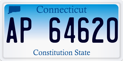 CT license plate AP64620
