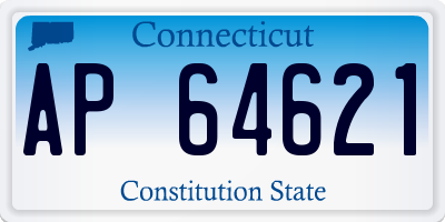 CT license plate AP64621