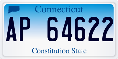 CT license plate AP64622