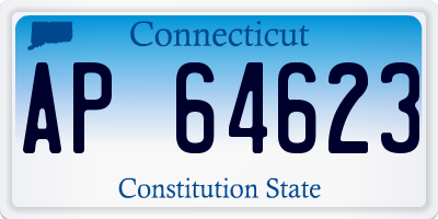 CT license plate AP64623