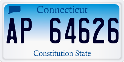 CT license plate AP64626