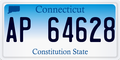 CT license plate AP64628