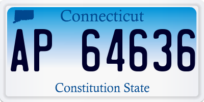 CT license plate AP64636