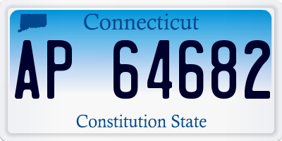 CT license plate AP64682