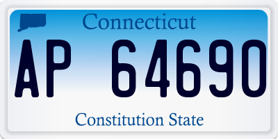 CT license plate AP64690