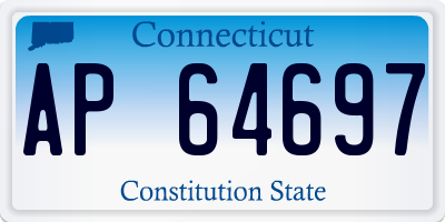CT license plate AP64697