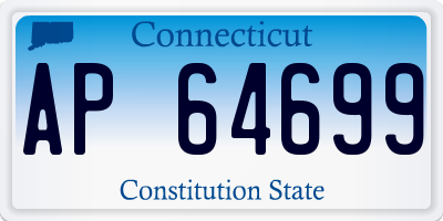CT license plate AP64699