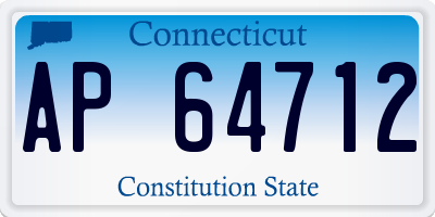 CT license plate AP64712