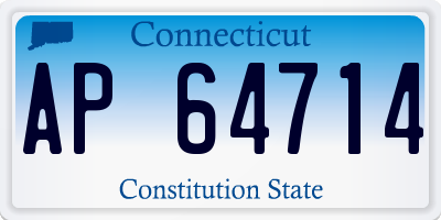 CT license plate AP64714