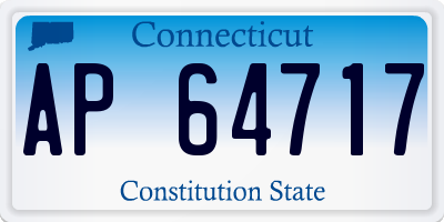 CT license plate AP64717