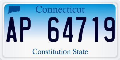 CT license plate AP64719