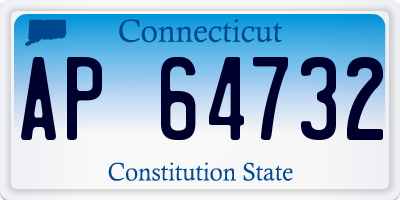 CT license plate AP64732