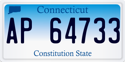 CT license plate AP64733