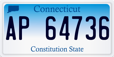 CT license plate AP64736